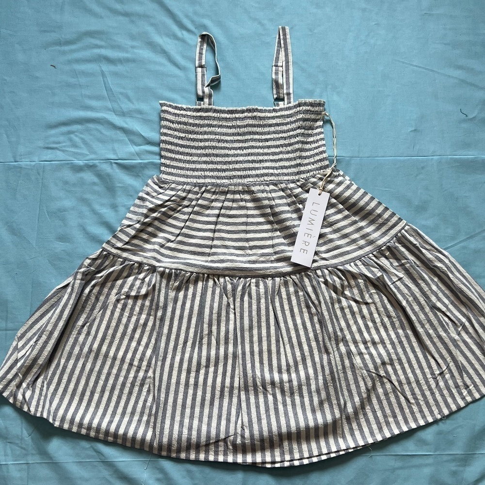 NWT Lumiere X Urban Outfitters Blue and White Stripped Dress